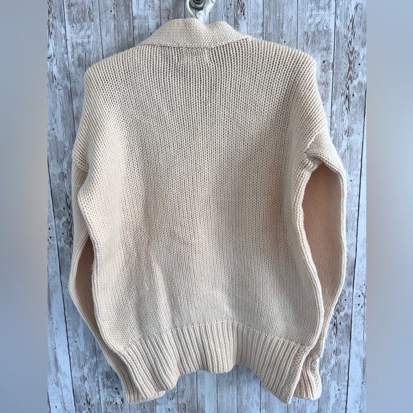 V-Neck Cream Sweater - Picture 5 of 6